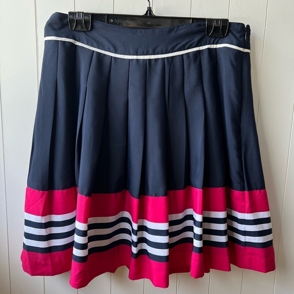 TOMMY HILFIGER Color Block Pleated Skirt, size 8 - Picture 1 of 10